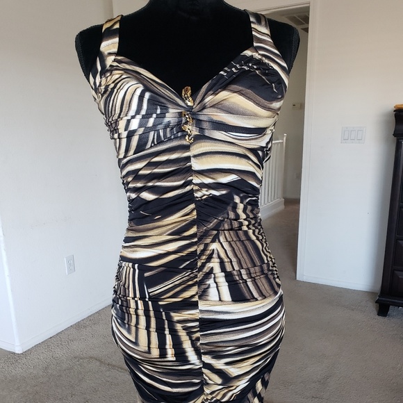 Cache Dresses & Skirts - 💄Cache Tigeress Dress w/Brass Snake Pendant